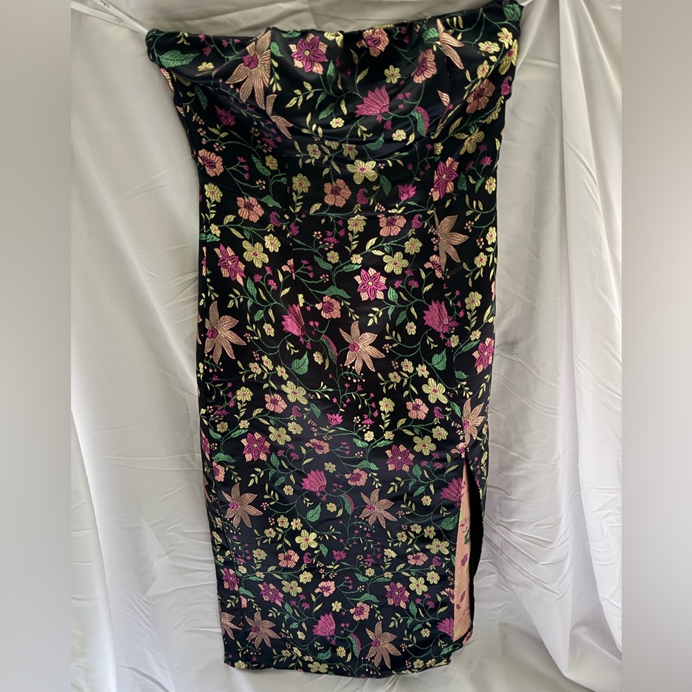 Lulus midi strapless dress